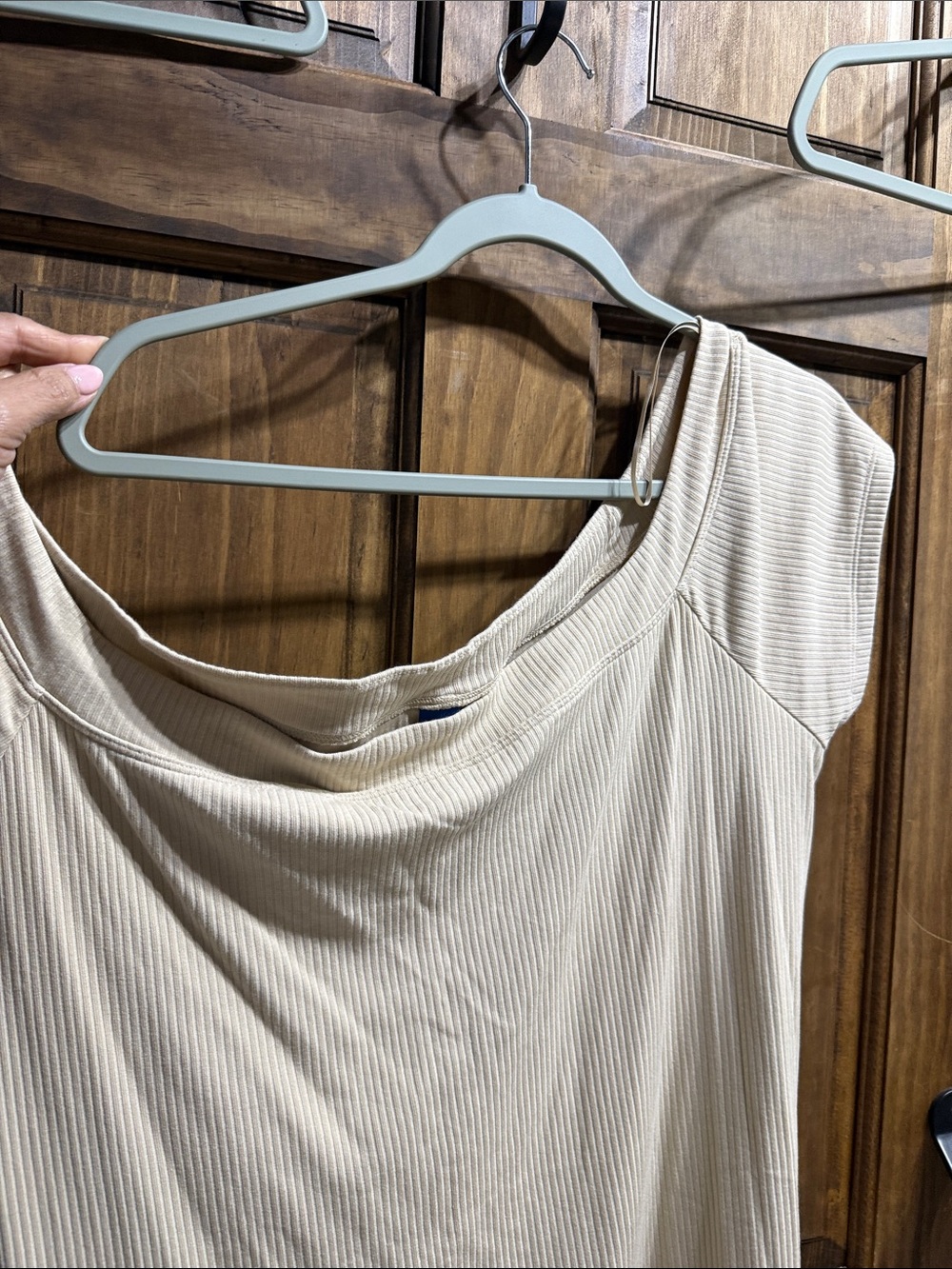 Old Navy Cream Ribbed Teddy Jacket - Picture 5 of 9